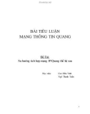 Tiểu luận Mạng thông tin quang: Xu hướng tích hợp mạng IP/Quang thế hệ sau