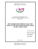 Luận văn nuôi trồng thủy sản: Thử nghiệm kích thích cá sặc rằn sinh sản với kích thích tố khác nhau ở liều lượng thấp