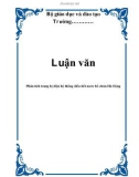 Luận văn: Phân tích trang bị điện hệ thống điều tiết nước hồ chứa Hà Động