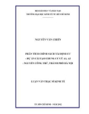 Luận văn Thạc sĩ Kinh tế: Phân tích chính sách tái định cư - dự án cải tạo chung cư cũ A1, A2 - Nguyễn Công Trứ, Thành phố Hà Nội