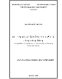 Luận văn Thạc sĩ Khoa học Lâm nghiệp: Phương pháp lập kế hoạch quản lý rừng cộng đồng - Thử nghiệm tại làng Đê Tar, xã Kon Chiêng, huyện Mang Yang, tỉnh Gia Lai