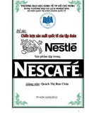 Đề tài: Chiến lược sản xuất quốc tế của tập đoàn Nestle