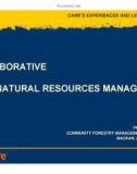 Báo cáo khoa học nông nghiệp COLLABORATIVE NATURAL RESOURCES MANAGEMENT 