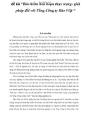 Luận văn: 'Bảo hiểm hoả hoạn thực trạng- giải pháp đối với Tổng Công ty Bảo Việt '