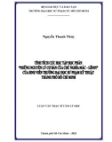 Luận văn Thạc sĩ Tâm lý học: Tính tích cực học tập trong học phần Những nguyên lý cơ bản của chủ nghĩa Mác - Lênin của sinh viên trường Đại học Sư phạm Kỹ thuật thành phố Hồ Chí Minh