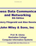 Lecture Business data communications and networking (8e): Chapter 1 - Jerry Fitzgerald, Alan Dennis