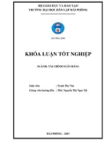 Khóa luận tốt nghiệp Tài chính ngân hàng: Một số giải pháp nhằm tăng cường huy động vốn tại ngân hàng thương mại cổ phần Sài Gòn- Hà Nội chi nhánh Lê Chân Hải Phòng