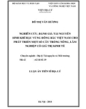 Luận án Tiến sĩ Địa lý: Nghiên cứu, đánh giá tài nguyên sinh khí hậu vùng đồng bằng Việt Nam cho phát triển một số cây trồng nông, lâm nghiệp có giá trị kinh tế