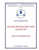 Luận án tiến sĩ Kinh tế: Hạn chế tình trạng đô la hóa tại Việt Nam