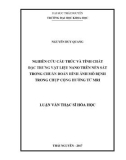 Luận văn Thạc sĩ Hoá học: Nghiên cứu cấu trúc và tính chất đặc trưng vật liệu nano trên nền sắt trong chuẩn đoán hình ảnh mô bệnh trong chụp cộng hưởng từ MRI