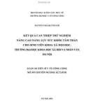 Luận án Tiến sĩ Y tế Công cộng: Kết quả can thiệp thử nghiệm nâng cao năng lực sức khỏe tâm thần cho sinh viên khoa xã hội học, trường Đại học Khoa học Xã hội và Nhân văn, Hà Nội