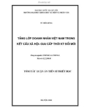 Tóm tắt luận án Tiến sĩ Triết học: Tầng lớp doanh nhân Việt Nam trong kết cấu xã hội - giai cấp thời kỳ đổi mới