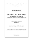 Luận văn Thạc sĩ Văn hóa học: Giá trị văn hóa nghệ thuật di tích đình làng Giẽ Hạ (xã Phú Yên, huyện Phú Xuyên, thành phố Hà Nội)