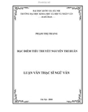 Luận văn Thạc sĩ Văn học: Đặc điểm tiểu thuyết Nguyễn Trí Huân