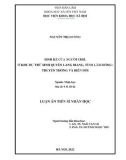 Luận án Tiến sĩ Nhân học: Sinh kế của người Chil ở Khu dự trữ sinh quyển Lang Biang, tỉnh Lâm Đồng: Truyền thống và biến đổi