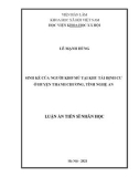 Luận án Tiến sĩ Nhân học: Sinh kế của người Khơ Mú tại khu tái định cư ở huyện Thanh Chương, tỉnh Nghệ An