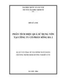 Luận văn thạc sĩ Tài chính Ngân hàng: Phân tích hiệu quả sử dụng vốn tại công ty cổ phần sông Đà 2