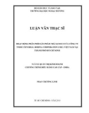 Luận văn Thạc sĩ Quản trị kinh doanh: Hoạt động phân phối sản phẩm Trà Xanh C2 của Công ty TNHH Universal Robina Corporation (URC) Việt Nam tại thành phố Hồ Chí Minh