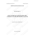 Tóm tắt Luận văn Thạc sĩ Kiến trúc: Nâng cao hiệu quả thẩm mỹ kiến trúc cảnh quan các khu đô thị mới của Hà Nội