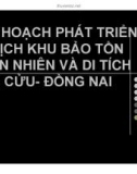 Tiểu luận: Quy hoạch phát triển du lịch khu bảo tồn thiên nhiên và di tích Vĩnh Cửu- Đồng Nai