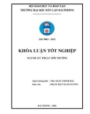 Đồ án tốt nghiệp ngành Kỹ thuật môi trường: Nghiên cứu tách dầu (dầu gia công kim loại) khỏi bề mặt kim loại