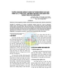 TUYỂN CHỌN BỘ GIỐNG VI SINH VẬT NHẰM NÂNG CAO QUÁ TRÌNH XỬ LÝ PHẾ THẢI CHẾ BIẾN TINH BỘT SẮN DẠNG RẮN THÀNH THỨC ĂN CHĂN NUÔI