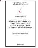 Tóm tắt luận văn Thạc sĩ Y tế công cộng: Đánh giá nhu cầu chăm sóc bà mẹ và trẻ sơ sinh tại nhà trong tuần đầu sau sinh trên địa bàn huyện Thanh Trì - thành phố Hà Nội