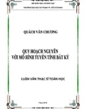 Luận văn Thạc sĩ Toán học: Quy hoạch nguyên với mô hình tuyến tính bất kỳ