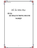 ĐỀ TÀI: KẾ HOẠCH TRONG DOANH NGHIỆP 