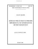 Luận án Tiến sĩ Y học: Đánh giá tính an toàn và tính sinh miễn dịch của vắc xin Rotavin-M1 do Việt Nam sản xuất