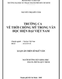 Luận án Tiến sĩ Ngữ văn: Trường ca về thời chống Mỹ trong Văn học hiện đại Việt Nam