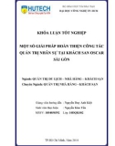 Khóa luận tốt nghiệp: Một số giải pháp hoàn thiện công tác quản trị nhân sự tại khách sạn Oscar Sài Gòn