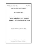 Luận văn Thạc sĩ Quản lý công: Đánh giá công chức phường, Quận 11, Thành phố Hồ Chí Minh