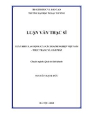 Luận văn Thạc sĩ Quản trị kinh doanh: Xuất khẩu lao động của các doanh nghiệp Việt Nam – Thực trạng và giải pháp