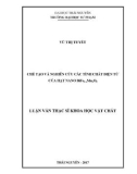 Luận văn Thạc sĩ Khoa học vật chất: Chế tạo và nghiên cứu các tính chất điện từ của hạt nano BiFe1-xMnxO