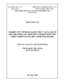 Tóm tắt Luận án Tiến sĩ Sinh học: Nghiên cứu tính đa dạng thực vật làm cơ sở cho công tác bảo tồn ở Khu Bảo tồn thiên nhiên Xuân Liên, tỉnh Thanh Hóa