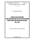 Luận án Tiến sỹ Y tế công cộng: Nghiên cứu thực trạng nhiễm ký sinh trùng nguồn nước tại hai xã huyện Kiến Xương tỉnh Thái Bình và hiệu quả biện pháp can thiệp (2011-2012)