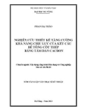 Tóm tắt luận văn Thạc sĩ Kỹ thuật: Nghiên cứu thiết kế tăng cường khả năng chịu lực của kết cấu bê tông cốt thép bằng tấm dán cacbon