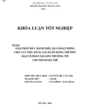 Khóa luận tốt nghiệp Tài chính - Ngân hàng: Giải pháp đẩy mạnh hiệu quả hoạt động cho vay tiêu dùng tại Ngân hàng Thương mại cổ phần Sài Gòn Thương tín - Chi nhánh Hà Nội