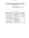 Báo cáo khoa học nông nghiệp Raise competitive ability in seafood exporting development of Can Tho Province by implementing the International standard system HACCP, SQF 1000 -2000CM 