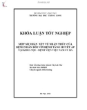 Luận văn tốt nghiệp: Một số nhận xét về nhận thức của bệnh nhân đối với bệnh nhân tăng huyết áp tại khoa Nội - Bệnh viện Việt Nam Cu Ba