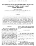 Báo cáo Xác định nhóm chỉ thị sinh hóa sulhydryl (-SH) cho sự ô nhiễm asen và đồng của cây rau má (Centella asiatica)