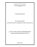 Luận văn Thạc sĩ Quản trị kinh doanh: Đào tạo, bồi dưỡng cán bộ, công chức tại kiểm toán nhà nước Việt Nam