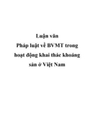 Luận văn Pháp luật về BVMT trong hoạt động khai thác khoáng sản ở Việt Nam