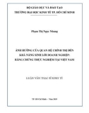 Luận văn Thạc sĩ Kinh tế: Ảnh hưởng của quan hệ chính trị đến khả năng sinh lời của doanh nghiệp - Bằng chứng thực nghiệm tại Việt Nam