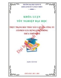 Khóa luận tốt nghiệp: Thực trạng đấu thầu xây lắp của công ty cổ phần Xây dựng Giao thông Thừa Thiên Huế