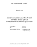 Đề tài: Đặc điểm ngoại hình và khả năng sản xuất của vịt Bầu Bến đàn hạt nhân nuôi tại Trung tâm nghiên cứu vịt Đại Xuyên