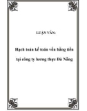 ạch toán kế toán vốn bằng tiền tại công ty lương thực Đà Nẵng