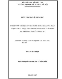 Luận văn Thạc sĩ Khoa học: Nghiên cứu chế xúc tác isome hoá n-Hexane và phân đoạn Naphta nhẹ (light Naphta) trong sản xuất xăng sạch không chì chất lượng cao