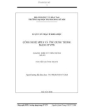 Luận văn thạc sĩ khoa học: Công nghệ MPLS và ứng dụng trong mạng IP VPN